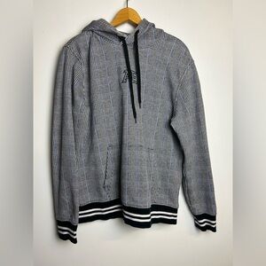 American eagle plaid Hoodie sweatshirt Size M long Sleeve Pullover Academia